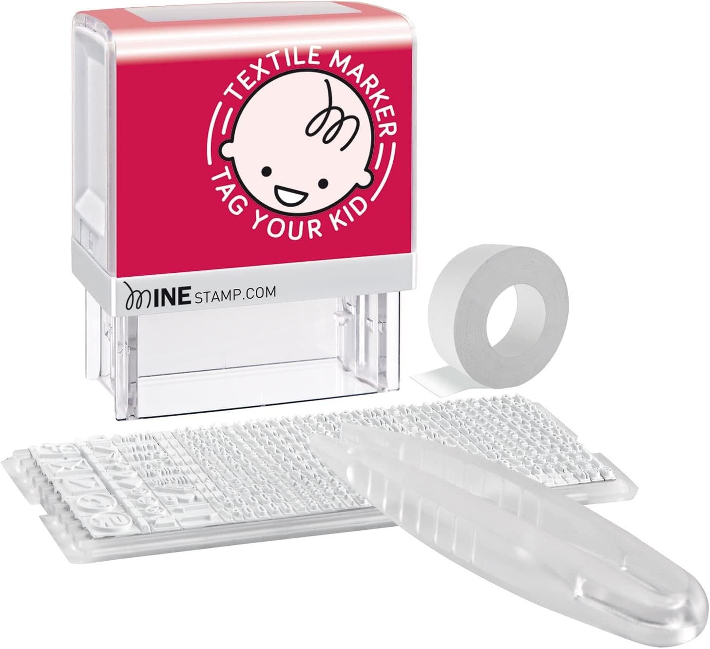 Mine Stamp/Custom Clothing and Book Marker/Stamper with Ink Cartridge/Persona...