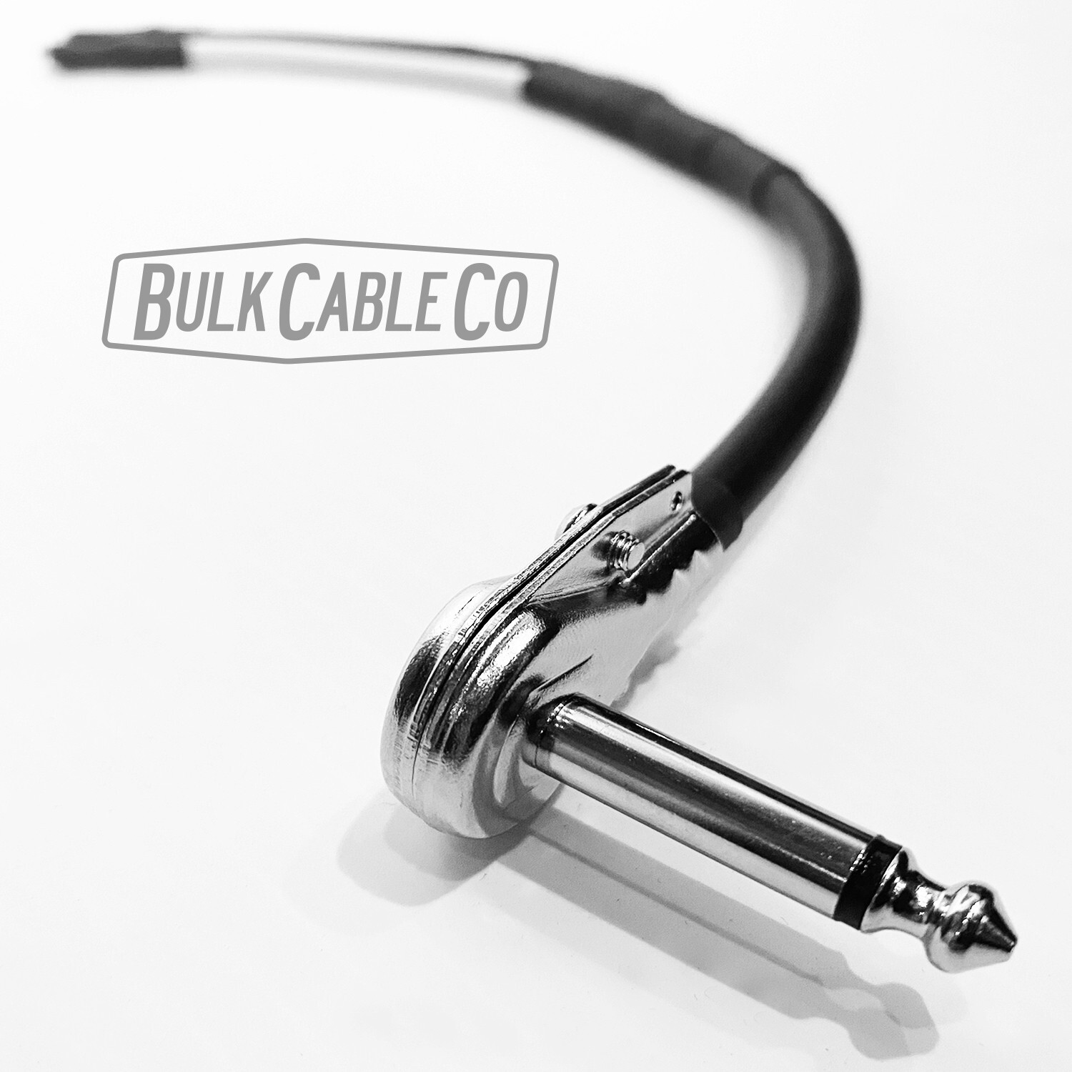3 FT - Mogami 3082 Combo Amp Speaker Cable - Pancake Plug / Spade - Silver