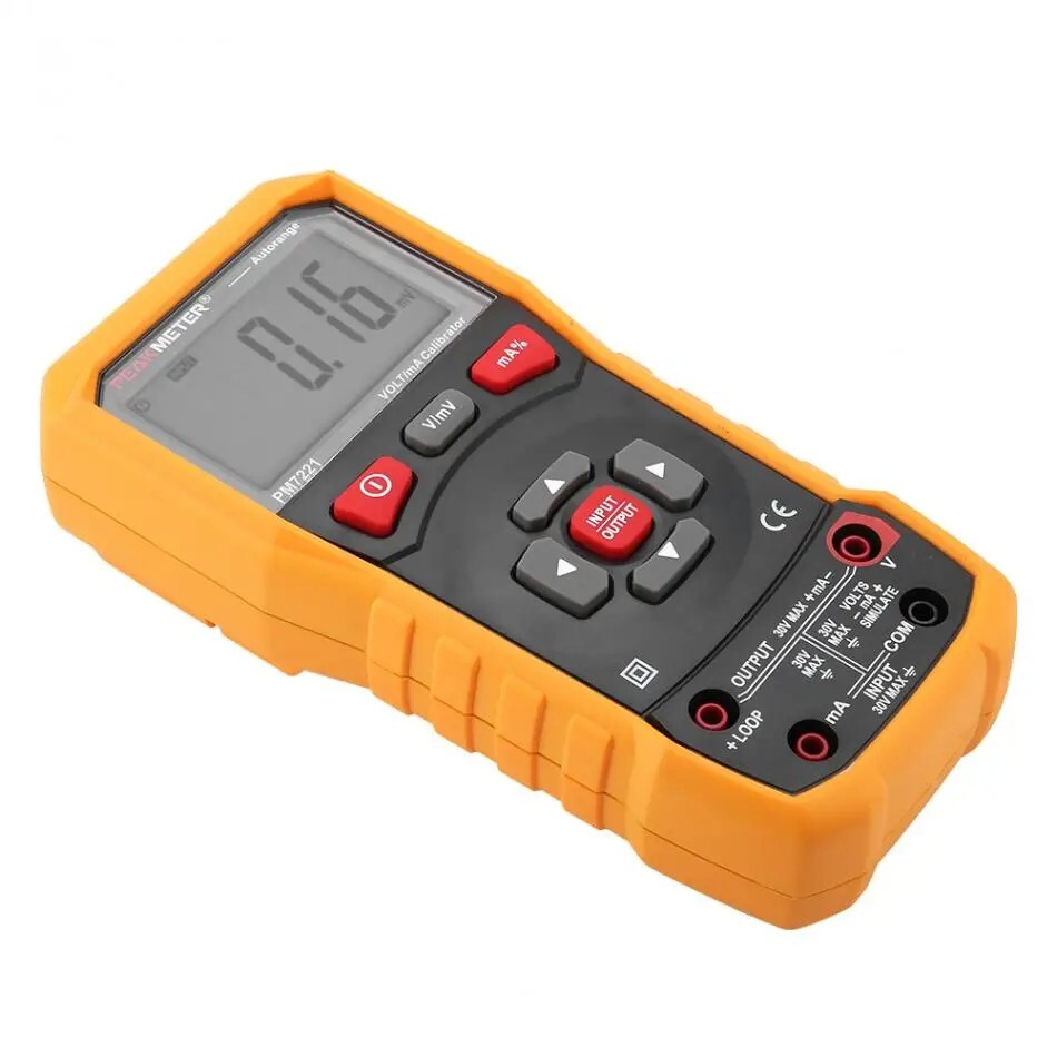 PEAKMETER Digital Process Calibrator 24mA Signal Generator Current Voltage Meter