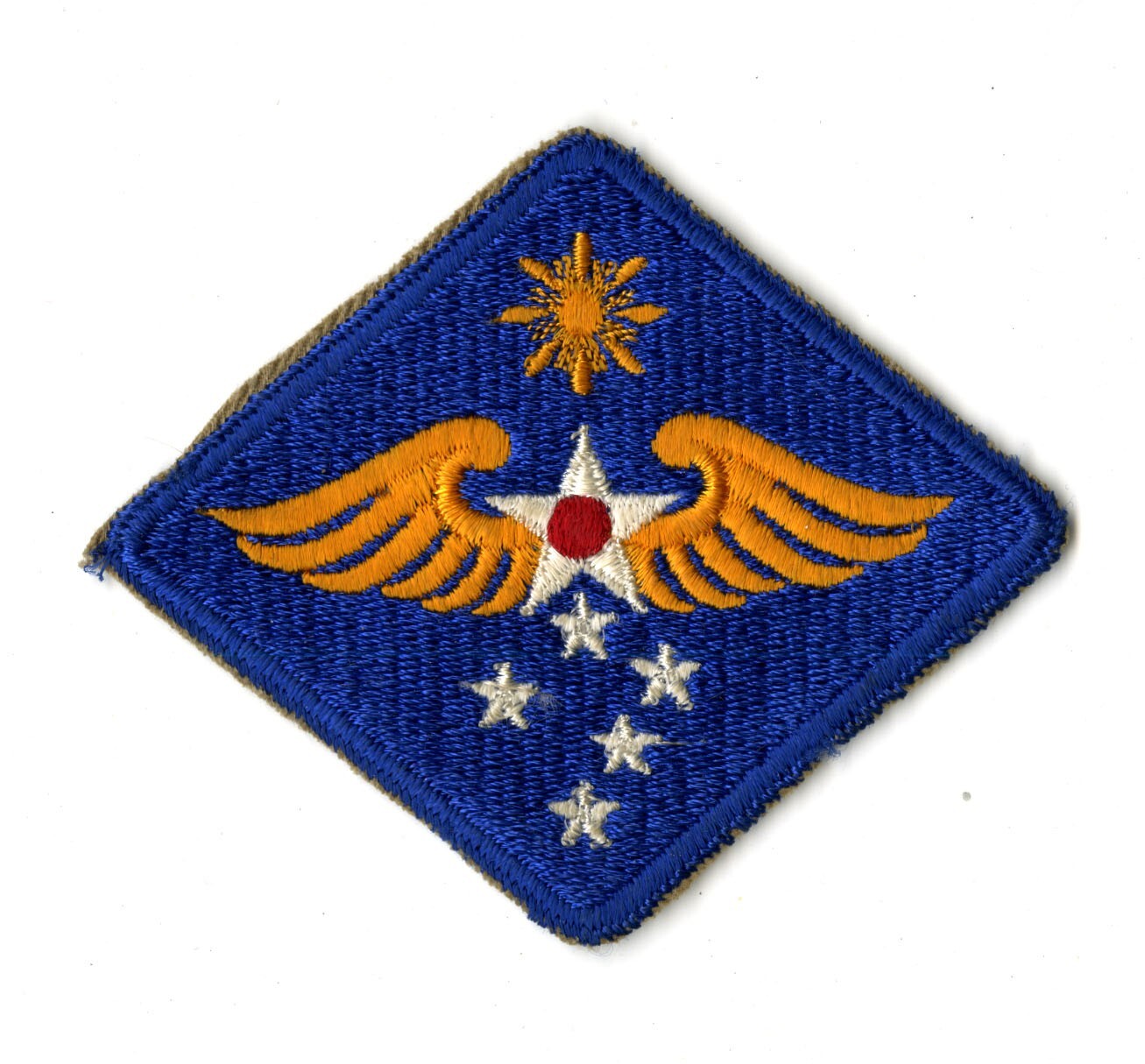 Far East Air Force White Back Patch Cut Edge Vintage Philippines Pacific