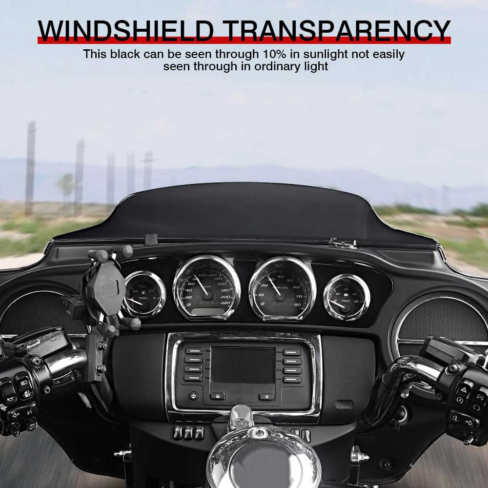 4.5" Wave Windshield Windscreen For Harley Electra Glide Standard FLHT 2019-2021