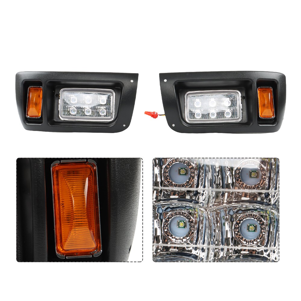 For Club Car DS 1993-UP Golf Cart LED Headlight and Tail Light Kit