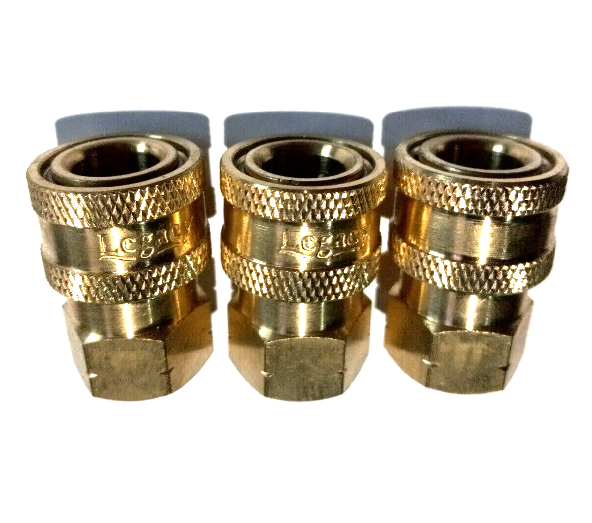 Legacy 9.802-164.0-3PK Pressure Washer Hose Quick Coupler Socket 1/4" FPT - 3 Pc