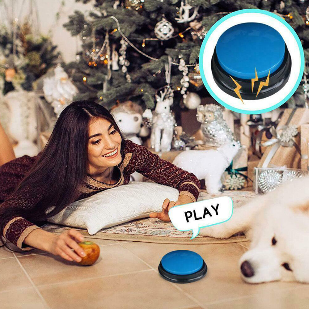 Dog Buttons Pet Training Communication Toys Recordable Talking Speaking Starter