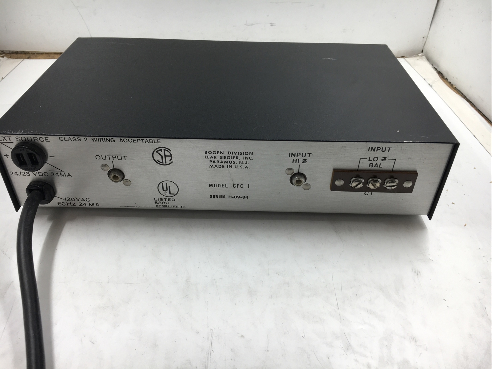 Vintage Bogen Model CFC-1 Acoustic Feedback Controller Tested For Power MWK4