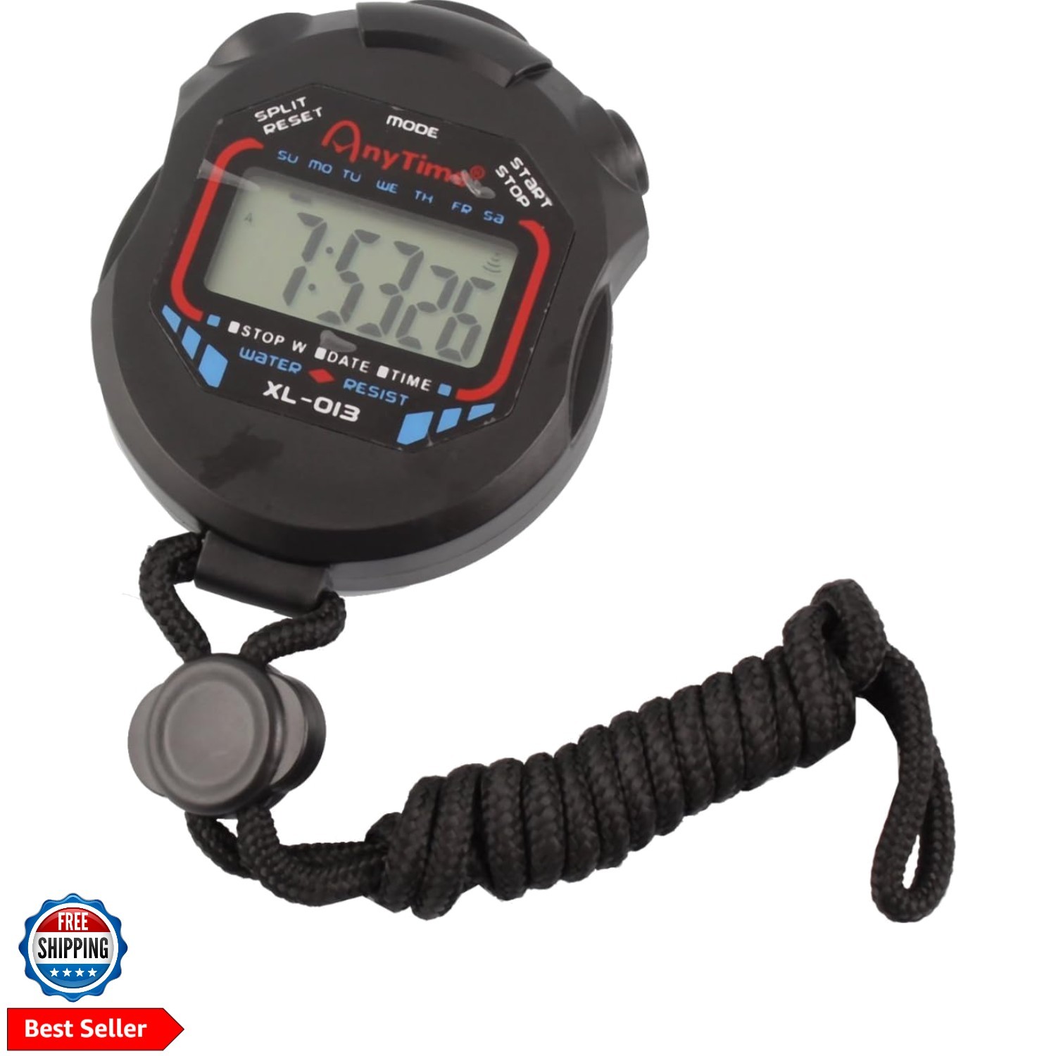 Waterproof Multi-Function Electronic Sports Stopwatch Timer Water Resistant,L...