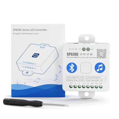 SP630E Bluetooth LED Controller Support PWM Monochrome CCT RGB RGBW RGBCCT