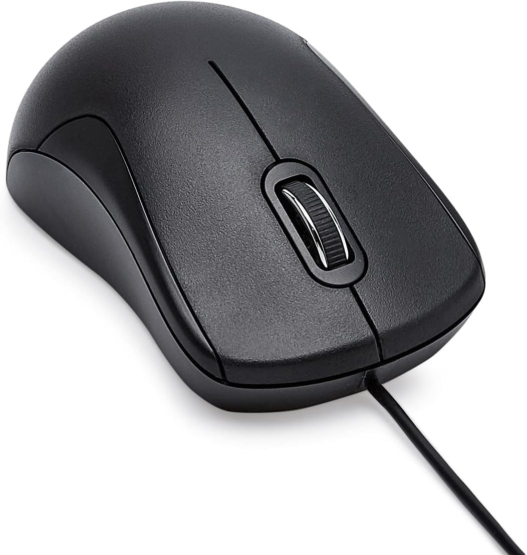 3-Button USB Wired Mouse - Standard, Black