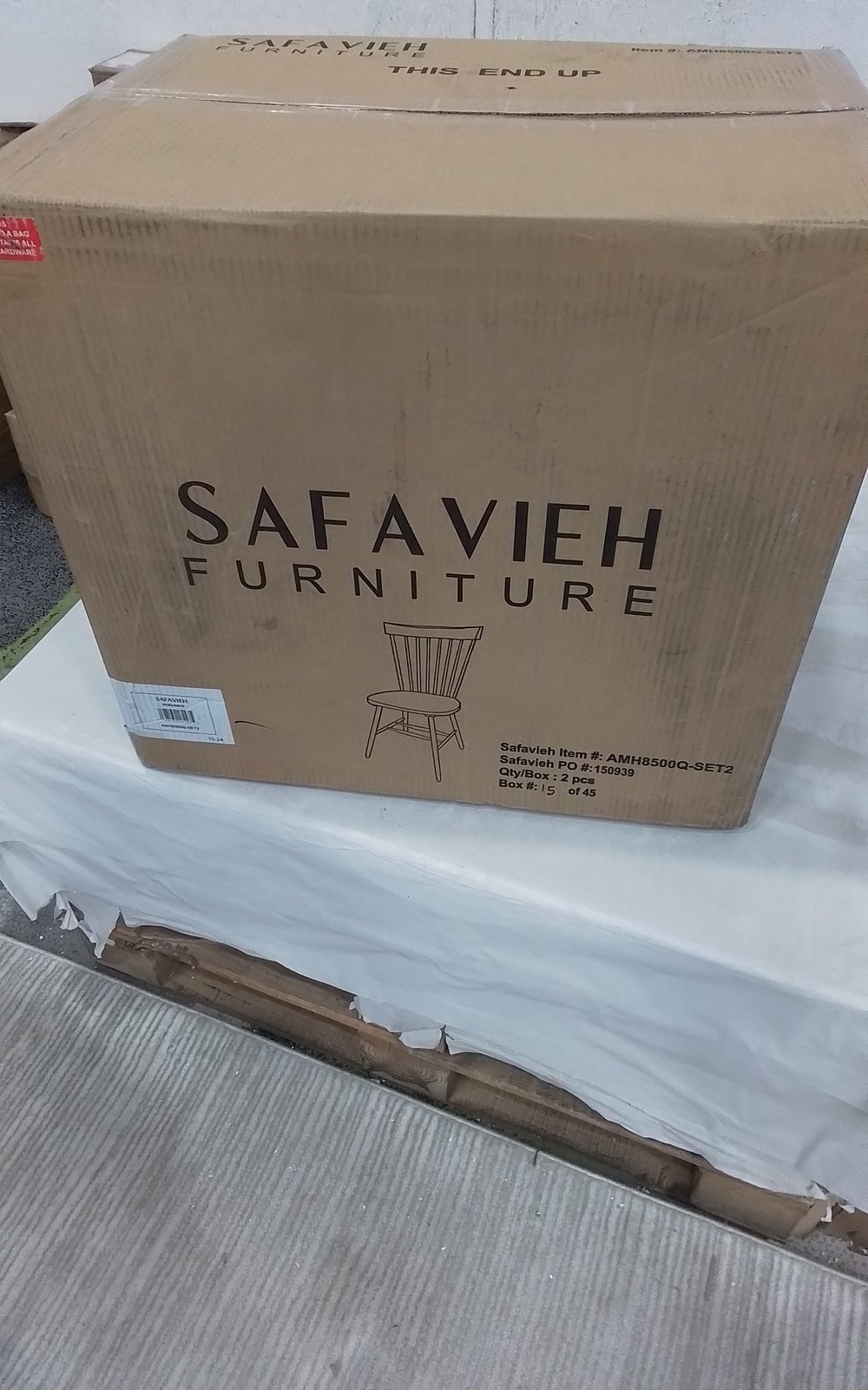 Safavieh PARKER SPINDEL SIDE CHAIR, Reduced Price 2172780597 AMH8500Q-SET2