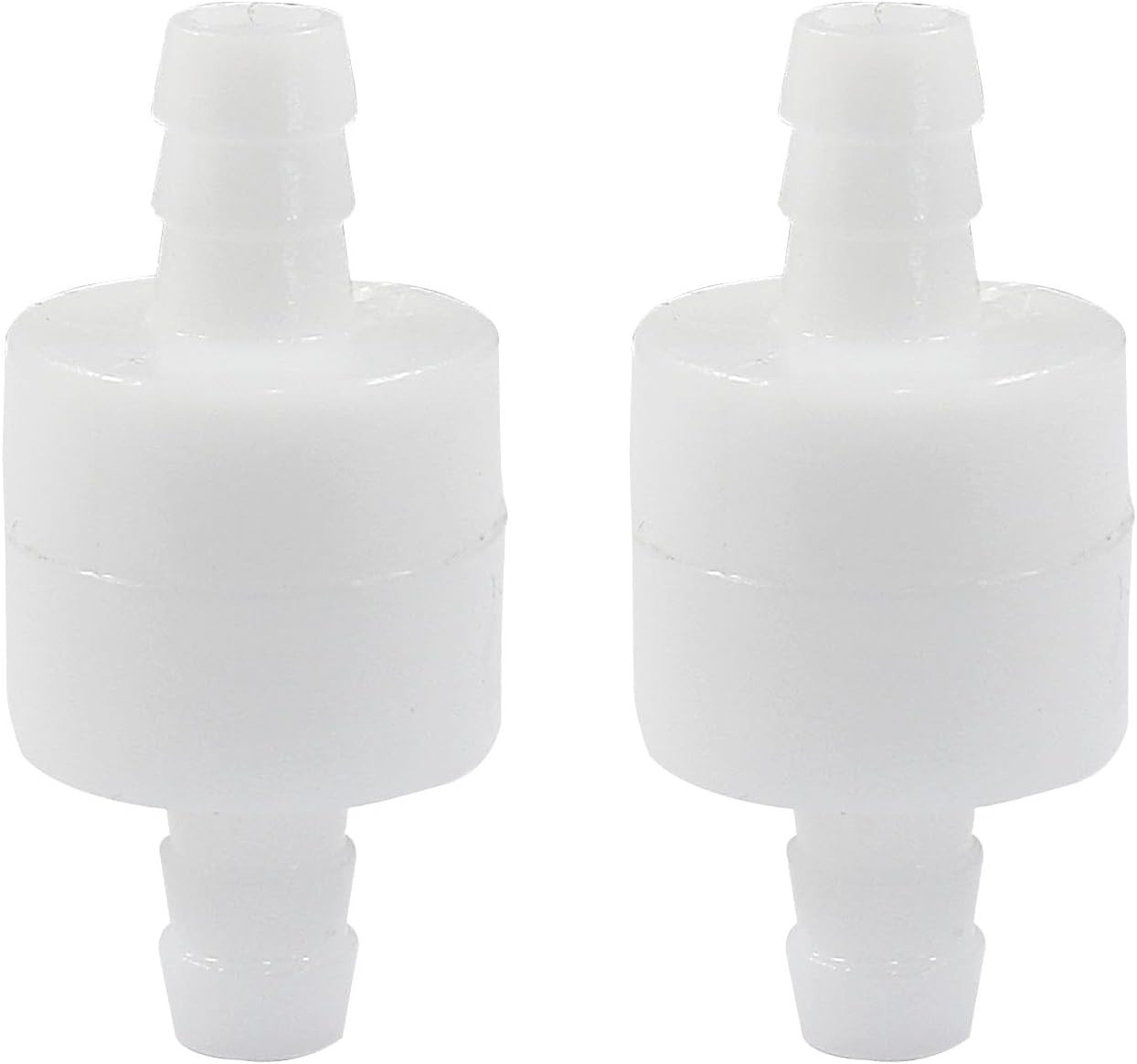 5/16" One Way Inline Check Valve 2 Pcs, Non Return Ozone Resistance PVDF Plastic