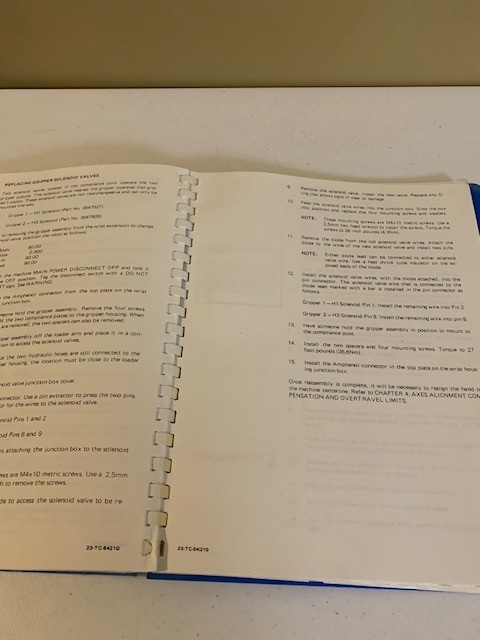 Cincinnati Milacron Operating Tech Manuals for APH Robot