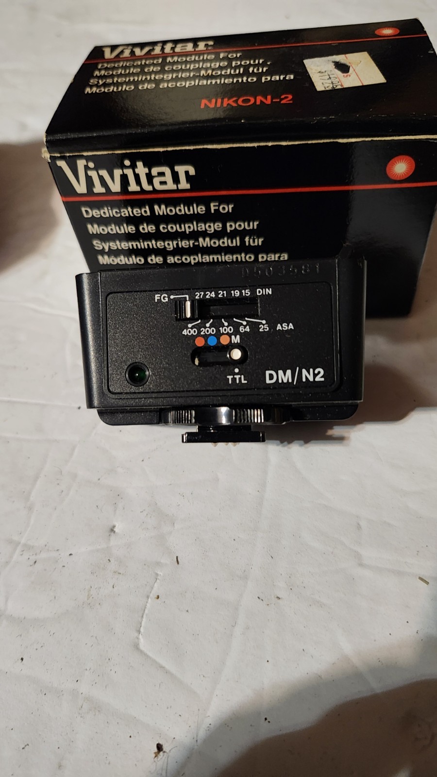 Vivitar Nikon-2 Dedicated Module Flash - DM/N2 Adapter Accessory Part Camera