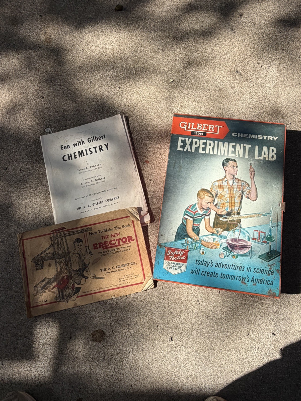 Vintage 1950’s Gilbert #12041 Chemistry Experiment Lab Set Toy Used