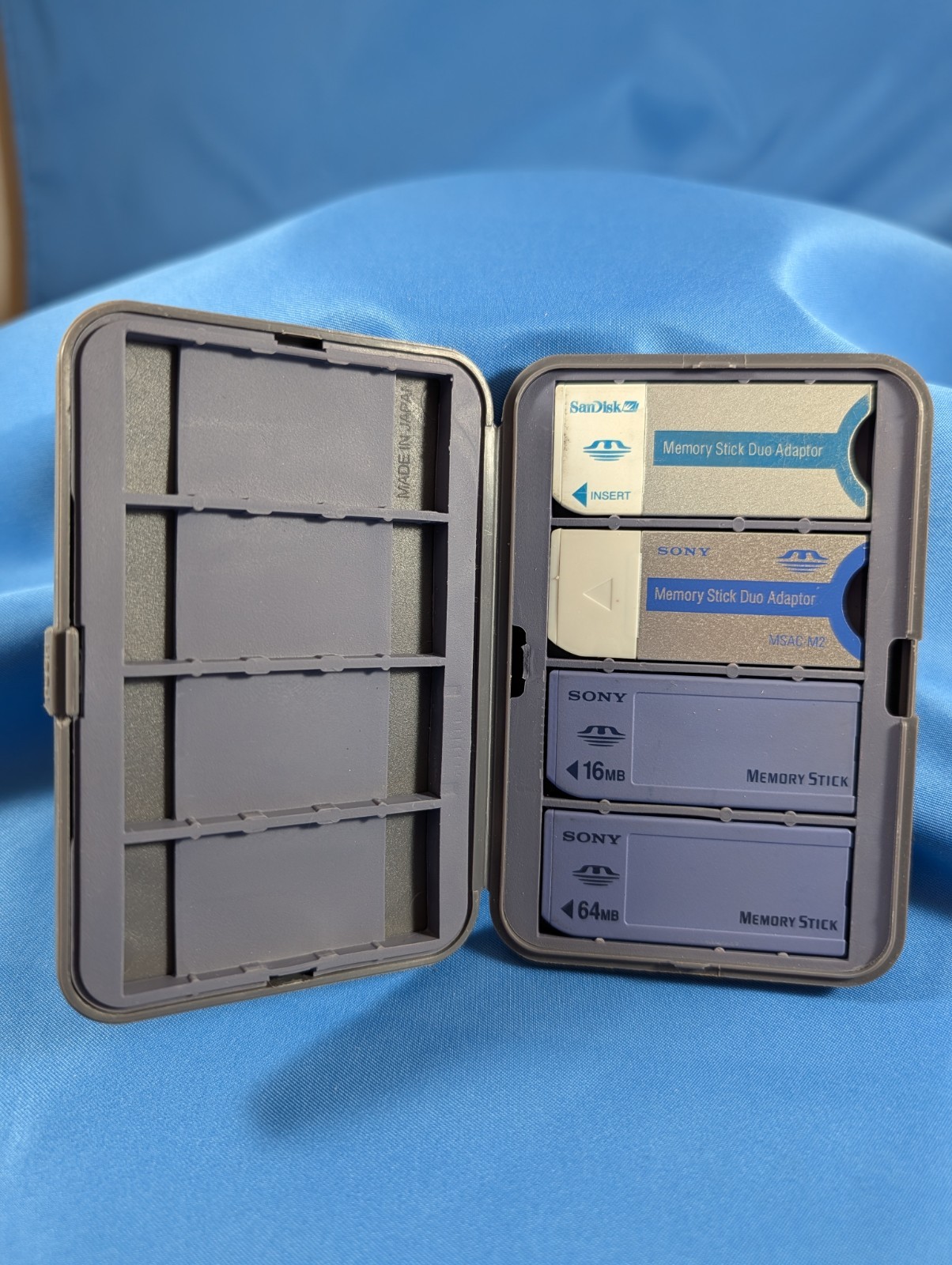 Sony Memory Stick Lot And Duo Adapter, 16 MB, 64 MB With Case