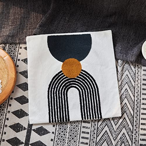 Boho Stylish Accent Throw Pillow Covers 18x18 Tribe Modern Round Arched