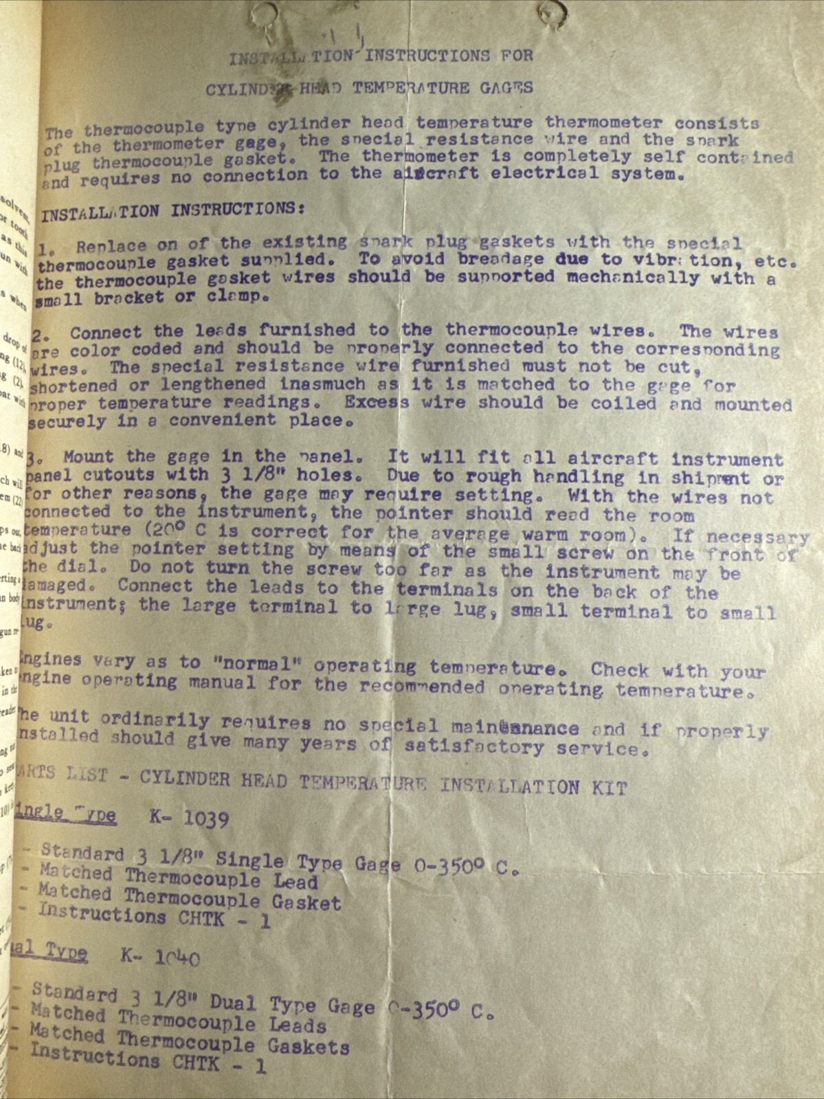 Beechcraft Service Letter 1959 Beechcraft Collection