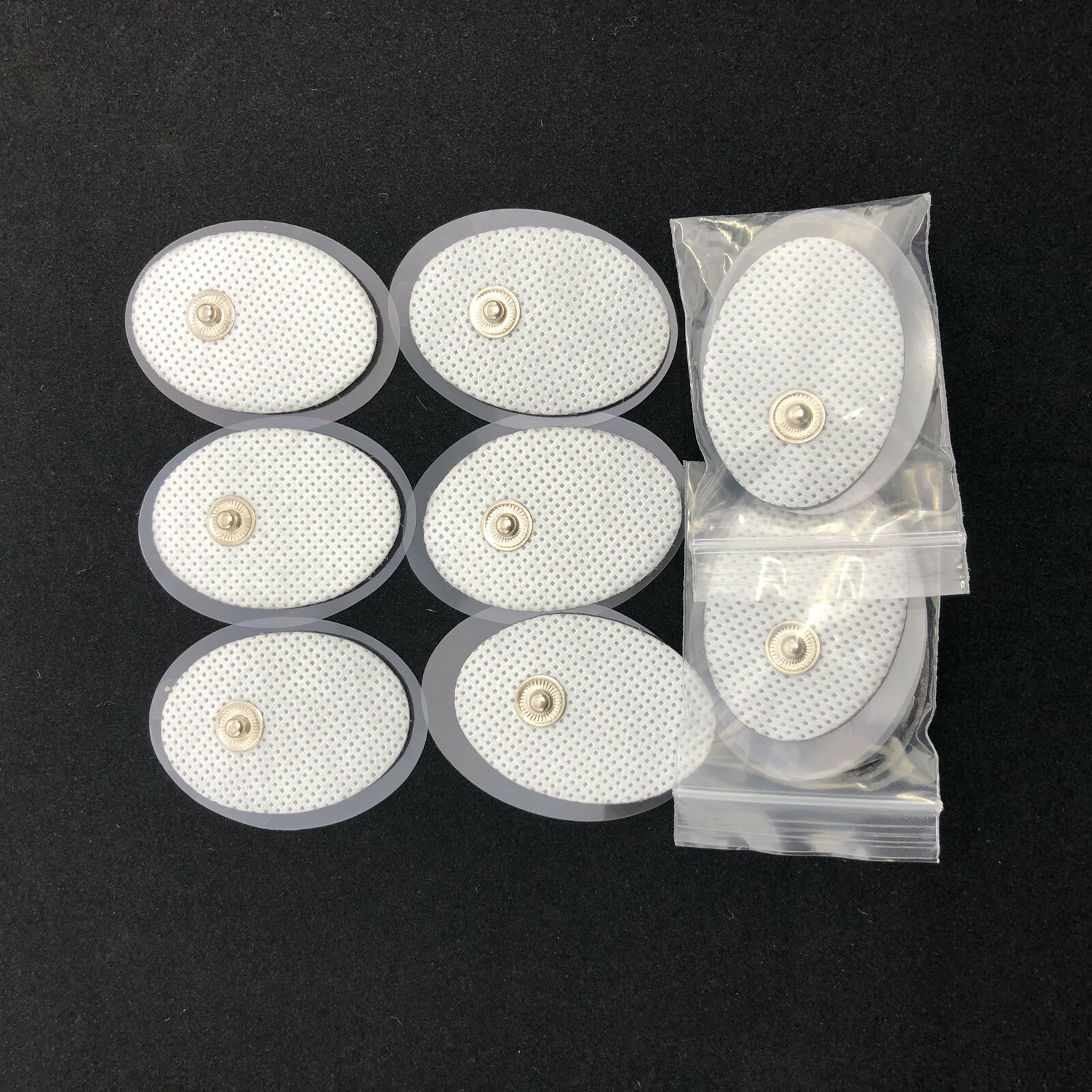 20PCS Small Oval Snap on Electrode Pads Replacement for Tens Unit Pulse Massager