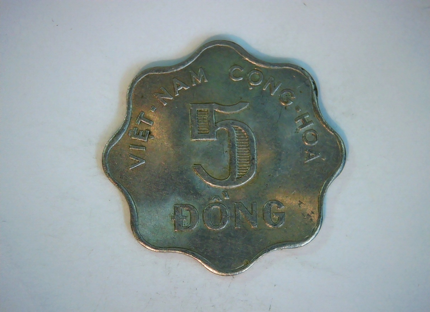 South Vietnam ( Vietnam) 1966 5 Đồng Republic of Vietnam 5 Đồng (rice plant; sca
