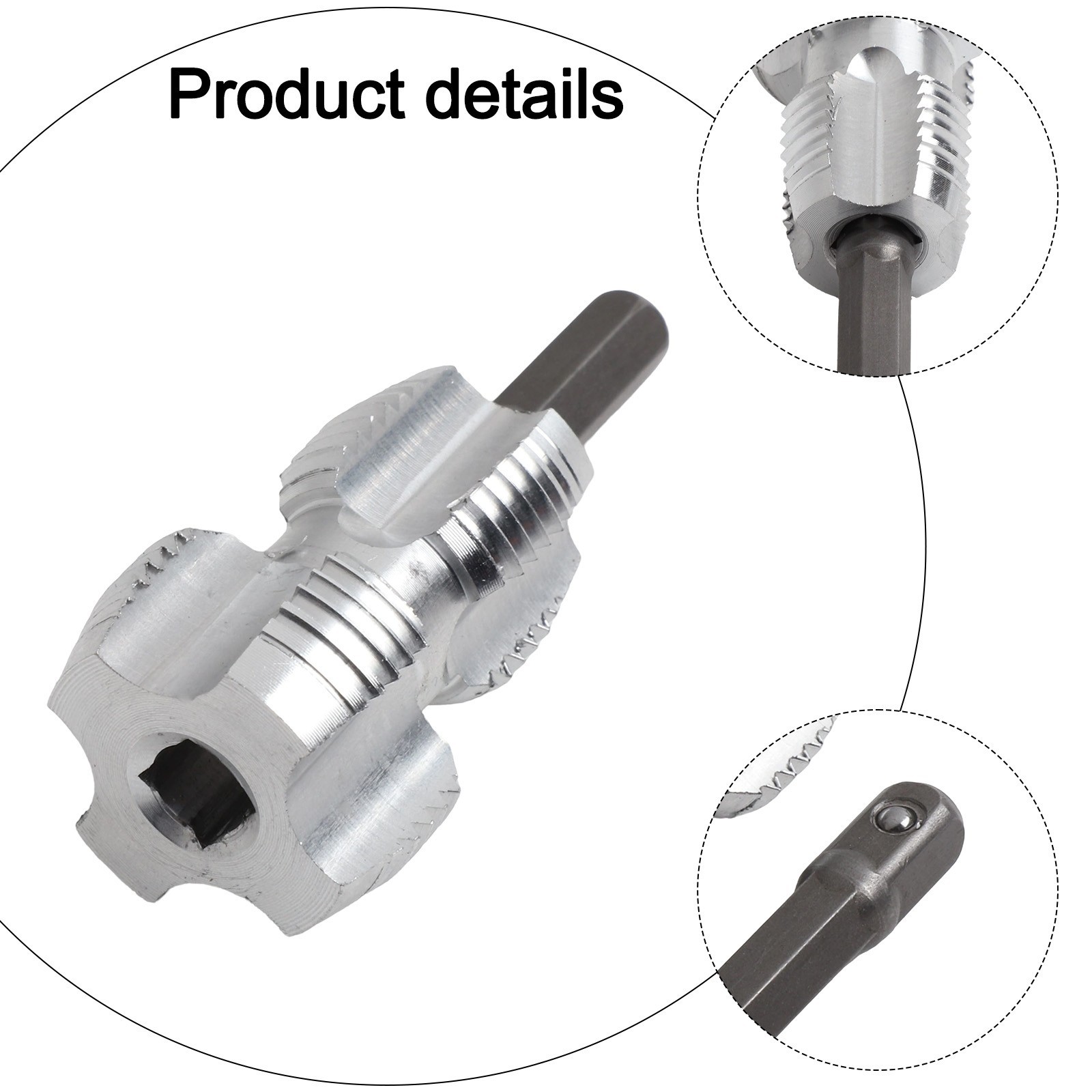 Threading Tool for For Pvc Water Pipes with 4 and 6 Point Compatibility