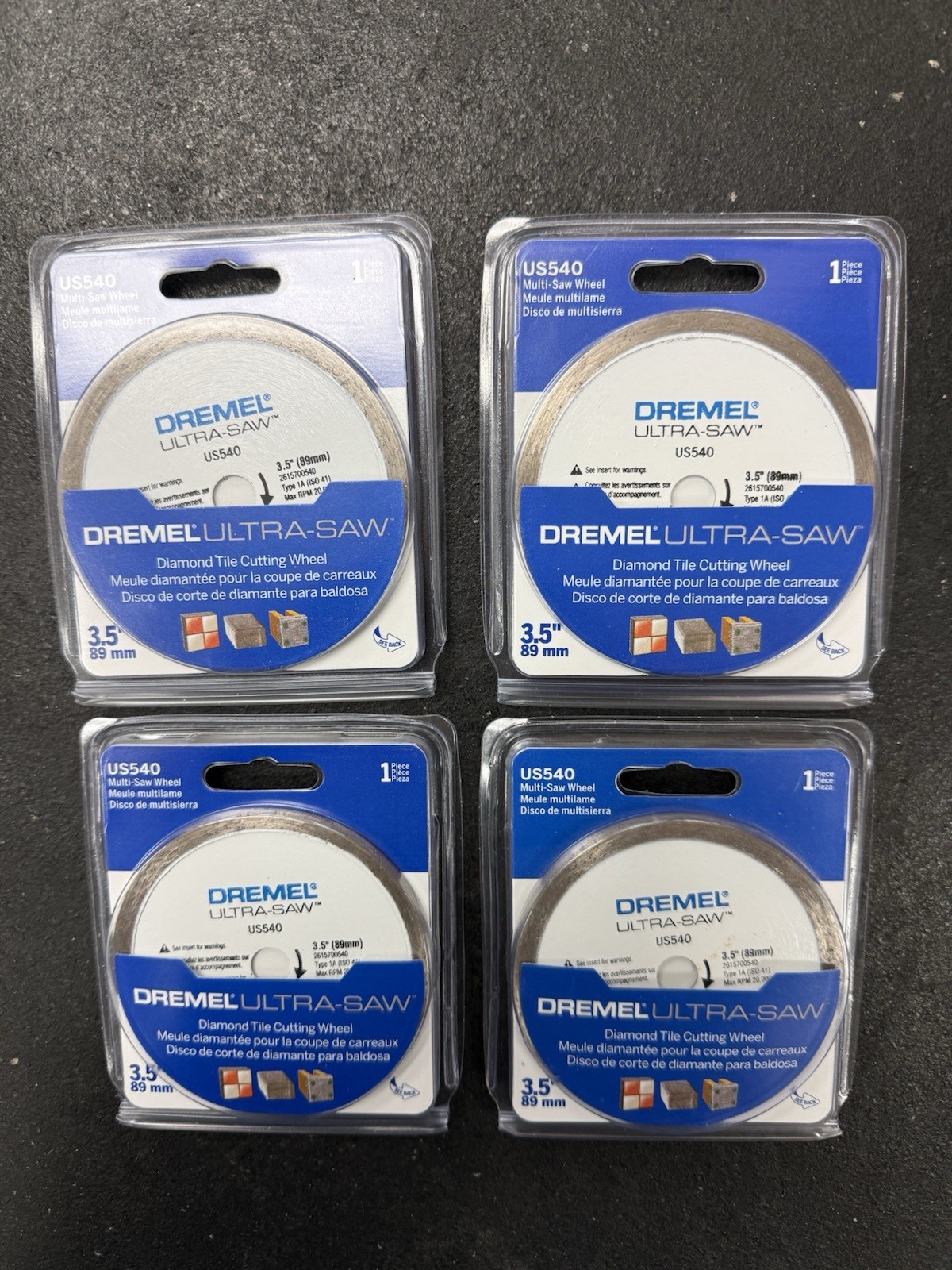 4-Dremel Ultra-Saw US540 3.5" Diamond Tile Cutting Wheel NEW + FREE SHIPPING