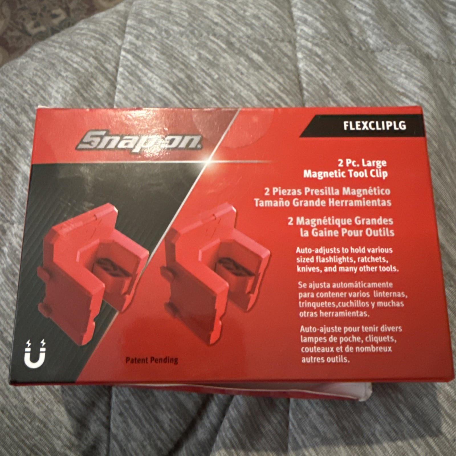Snap On 2 Piece Large Magnetic Tool Clip