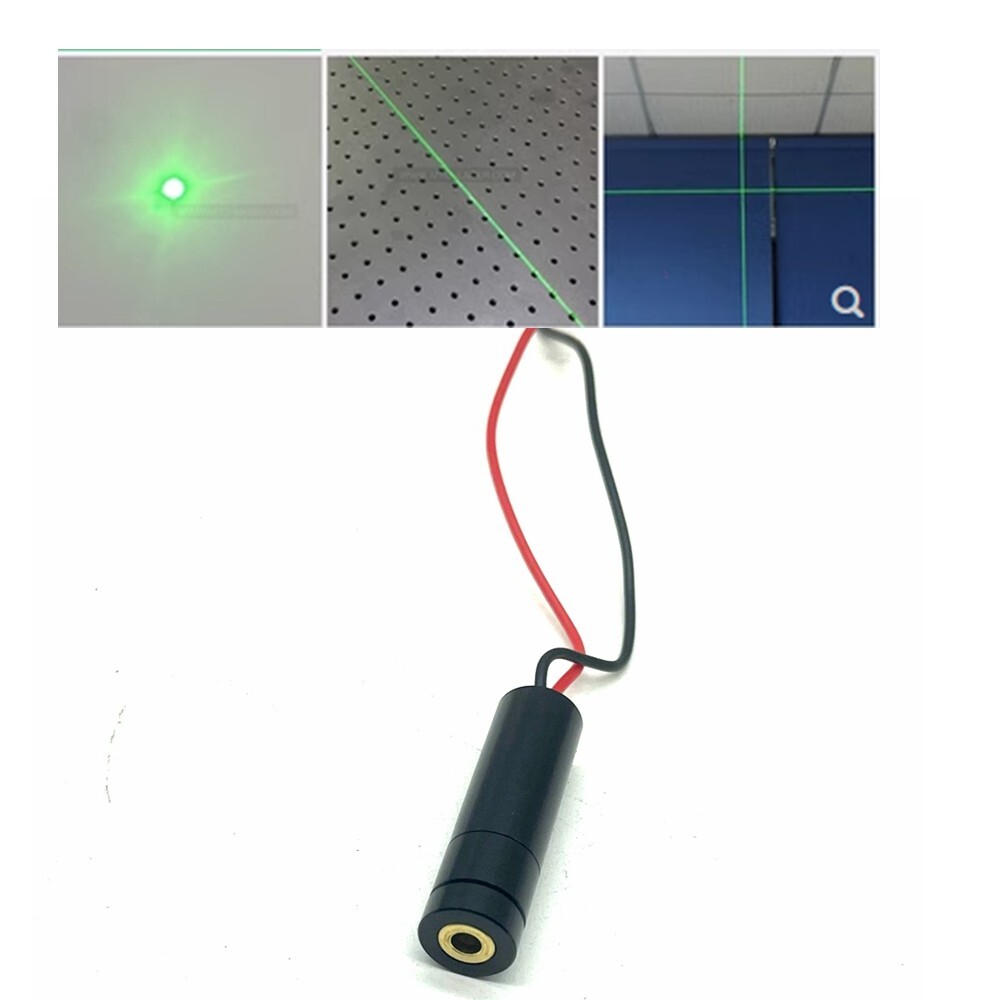 515nm 520nm 15mw Green Dot/Line/Cross Laser Diode Module 12X40mm
