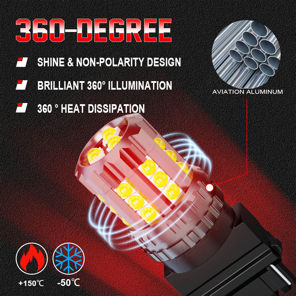 3156 3157 White LED Backup Reverse Light Bulb for Dodge Ram 1500 2500 3500