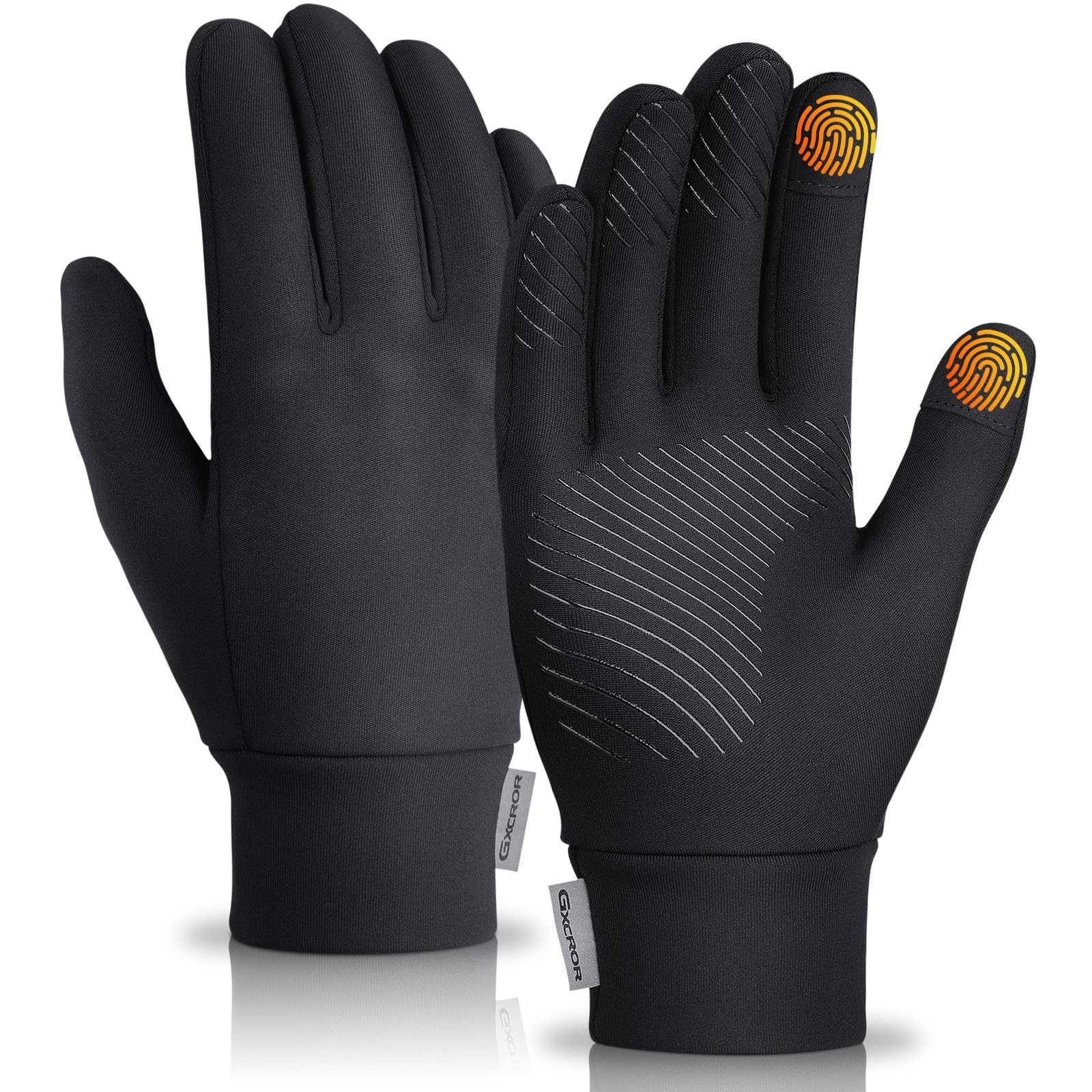 GXCROR Mens Womens Gloves with Touchscreen Fingers Thermal Thin Fleece Winter...