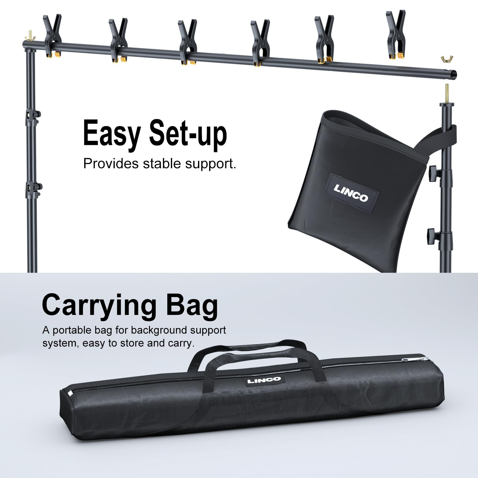 Linco Lincostore Backdrop Stand For Parties Kit 10X7 Ft Adjustable Back Drop