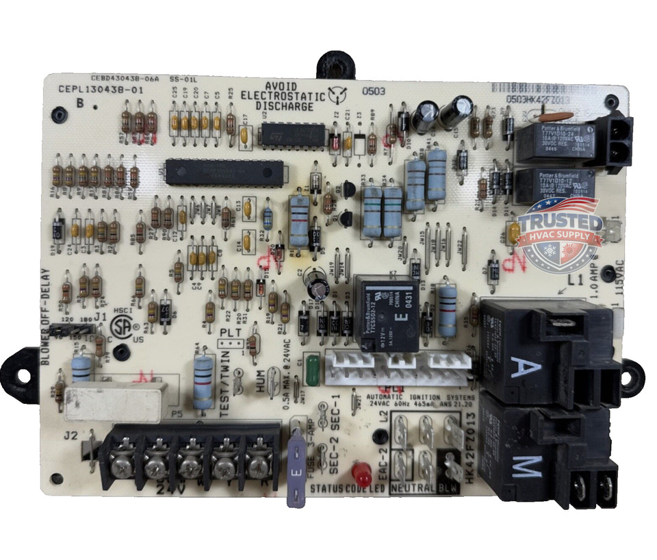 HK42FZ013 GENUINE OEM PART (not generic) CEPL130438-01 Furnace Control Board