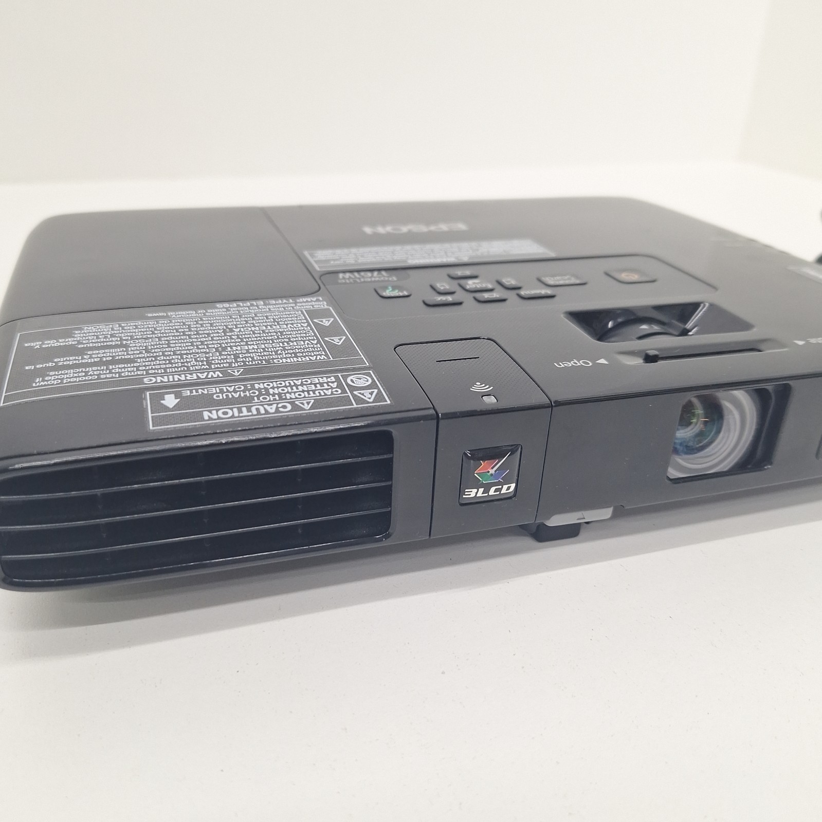 Epson H478A LCD Portable Projector Black With Remote Working Condition