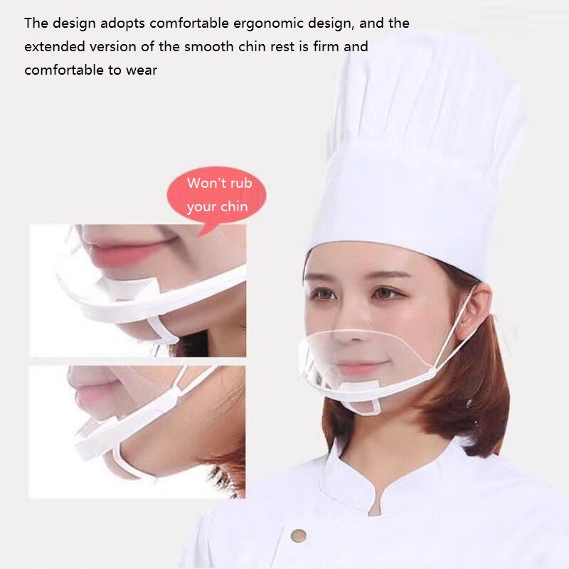 10-Pack Ultra Clear Protective Full Face Masks