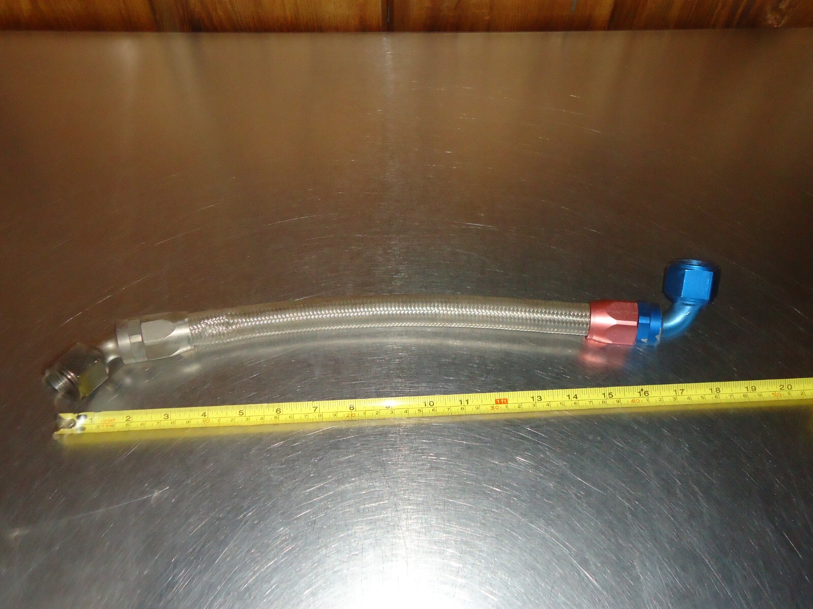18" Stainless Steel Braided Hose -12an Reusable Fittings 45 & 90 Degree Aeroquip