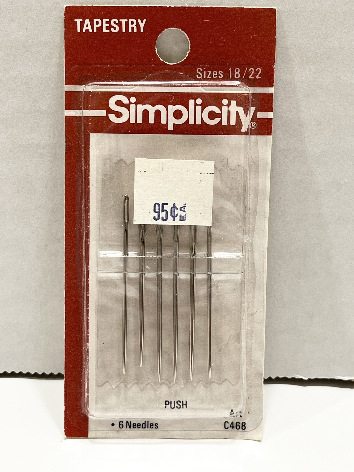 New Simplicity Tapestry 6 Needles Sizes 18/22 C468