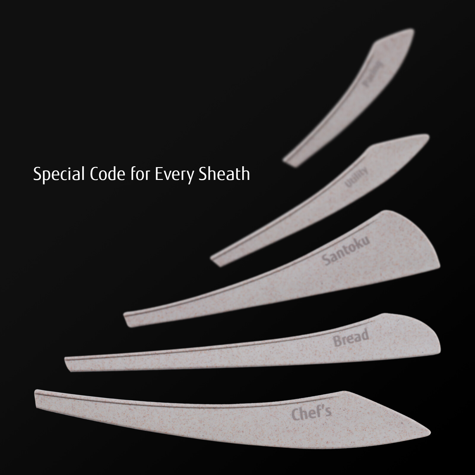 Hecef Kitchen Knife Set 5Pcs Stonewashed Chef Knife Cutlery Set Dishwasher Safe