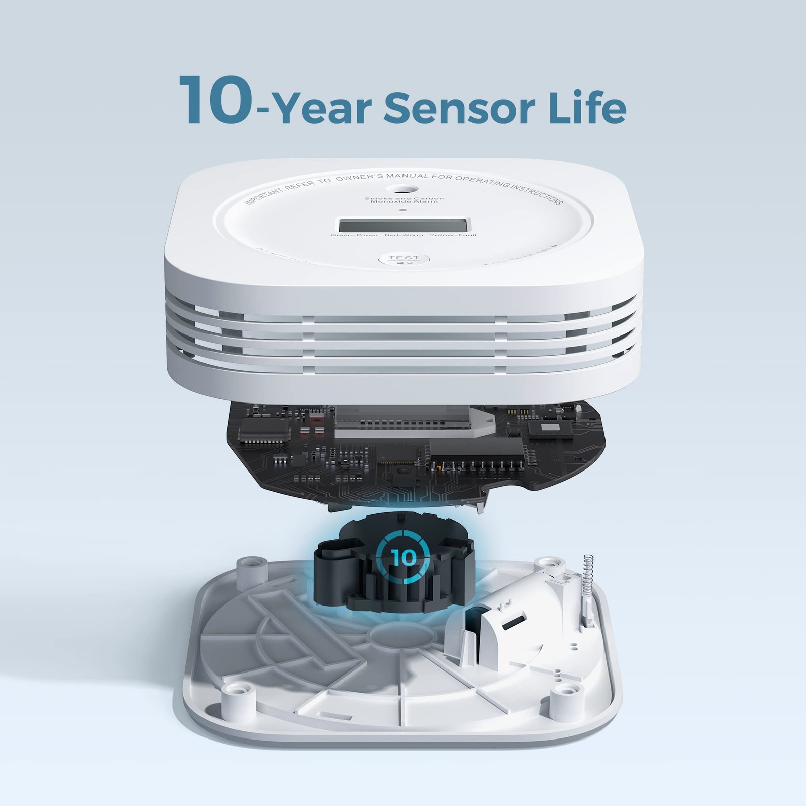 Aegislink Interlinked Smoke Carbon Monoxide Detector Combo Smoke And Co