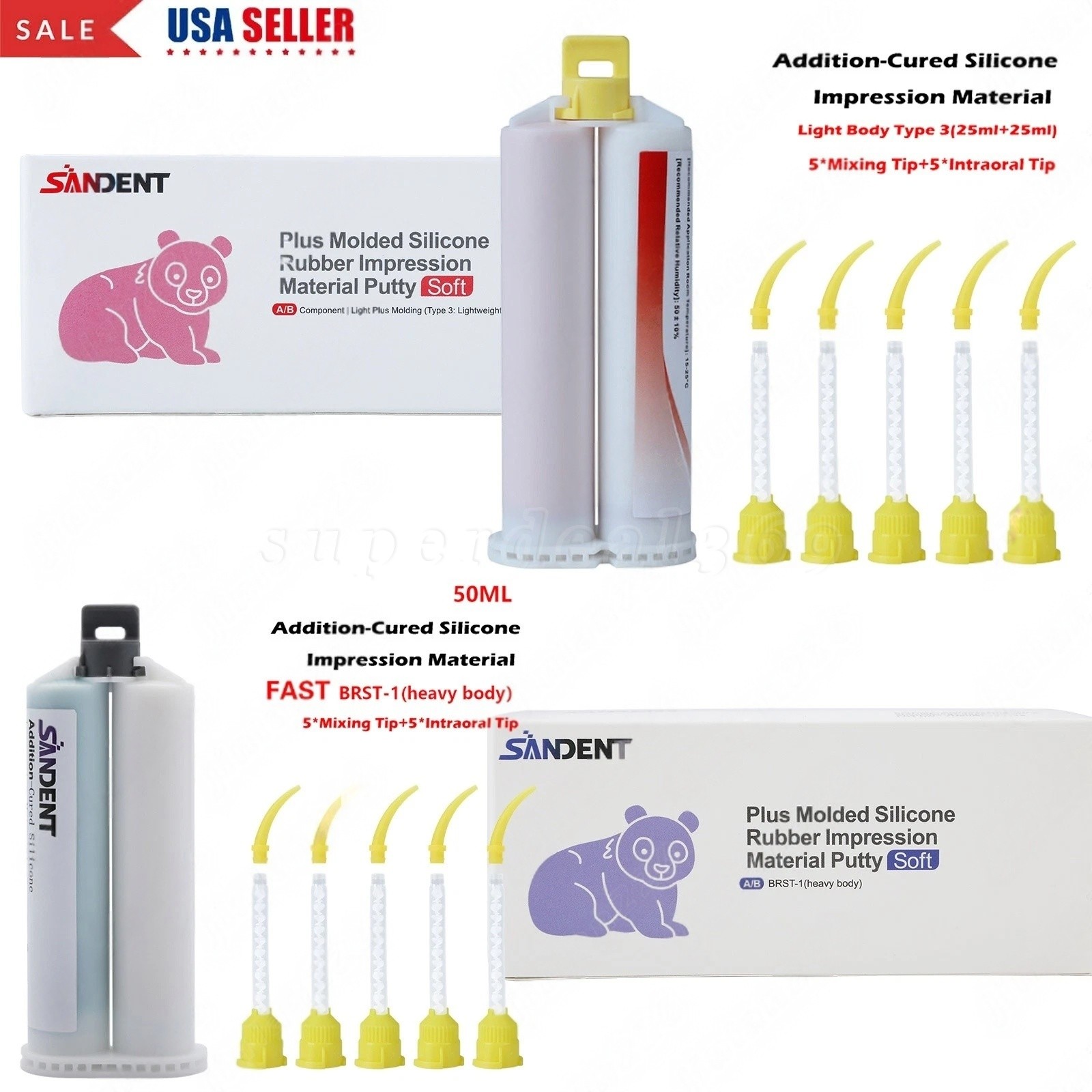 Dental Silicone Impression Material Heavy/Light Body Normal/Fast ds