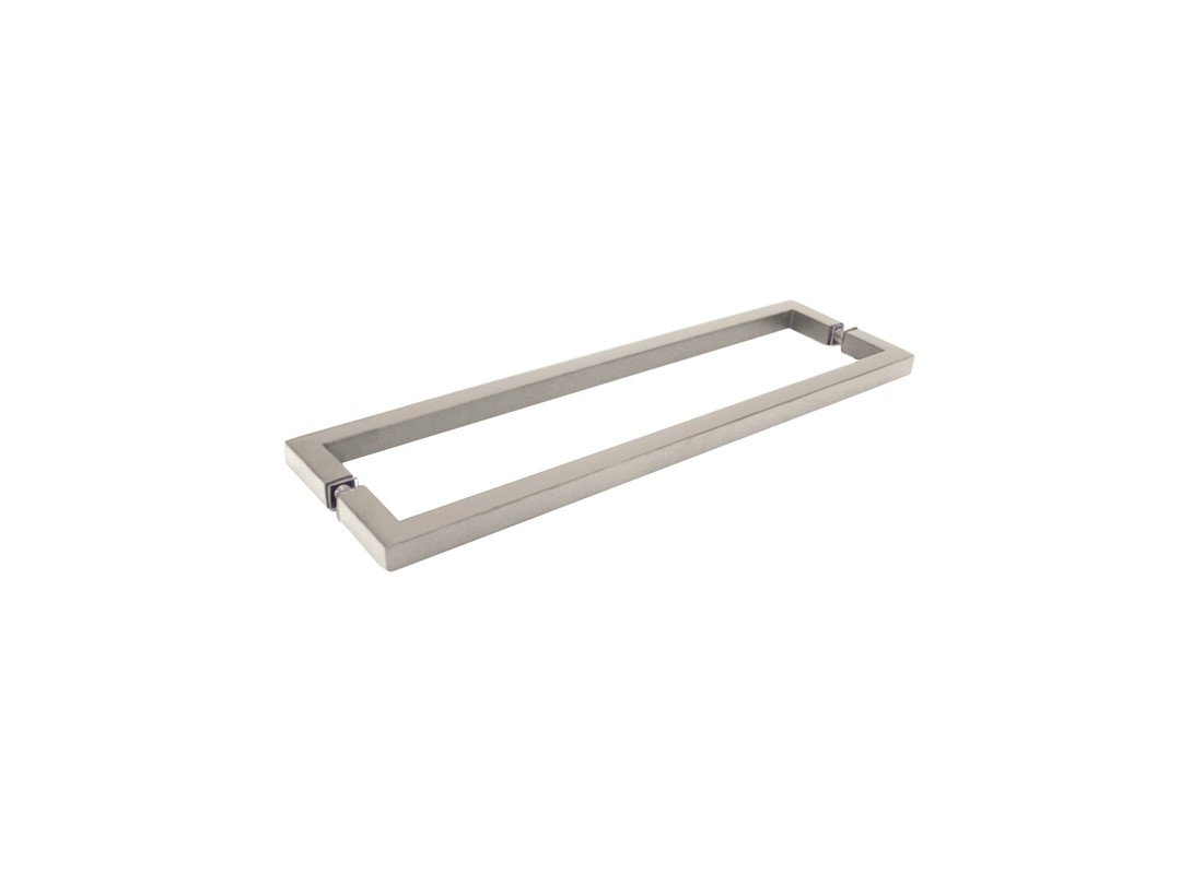 FHC Back-to-Back Square Mitered Towel Bar 18" CTC Brushed Nickel Finish