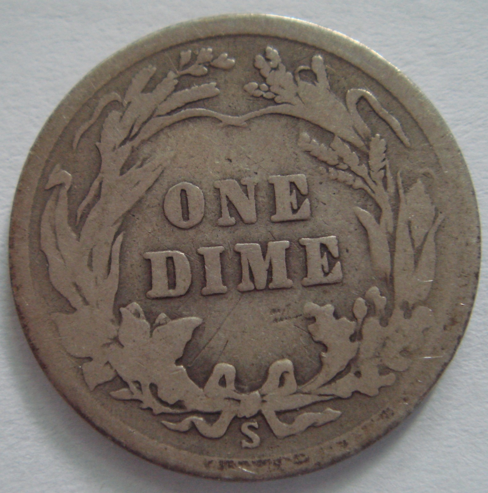1913 S U.S. Barber Dime