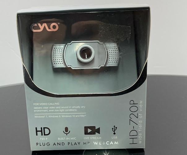 Cylo Hd 720p USB Webcam With Microphone Wide View New Windows Mac