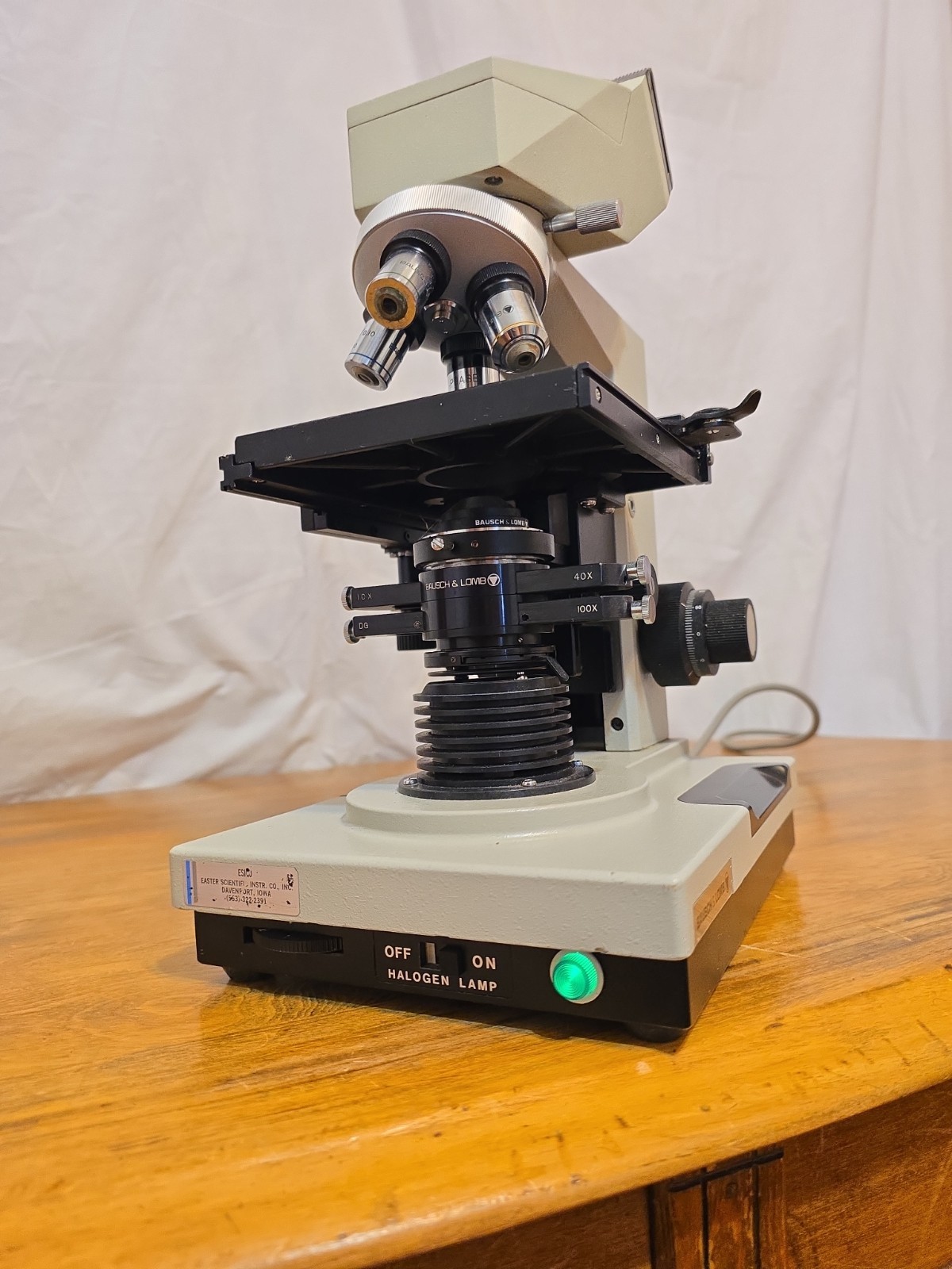 23A Bausch & Lomb 31-74-26 Binocular Compound 50/60 HZ Microscope 120V