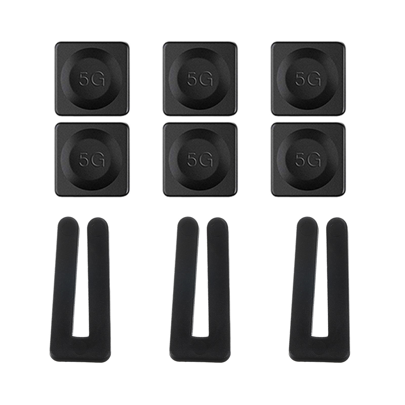 Ceiling Fan Blade Balancing Kit 3Pcs Clips and 6Pcs 5G Weight Black/Black