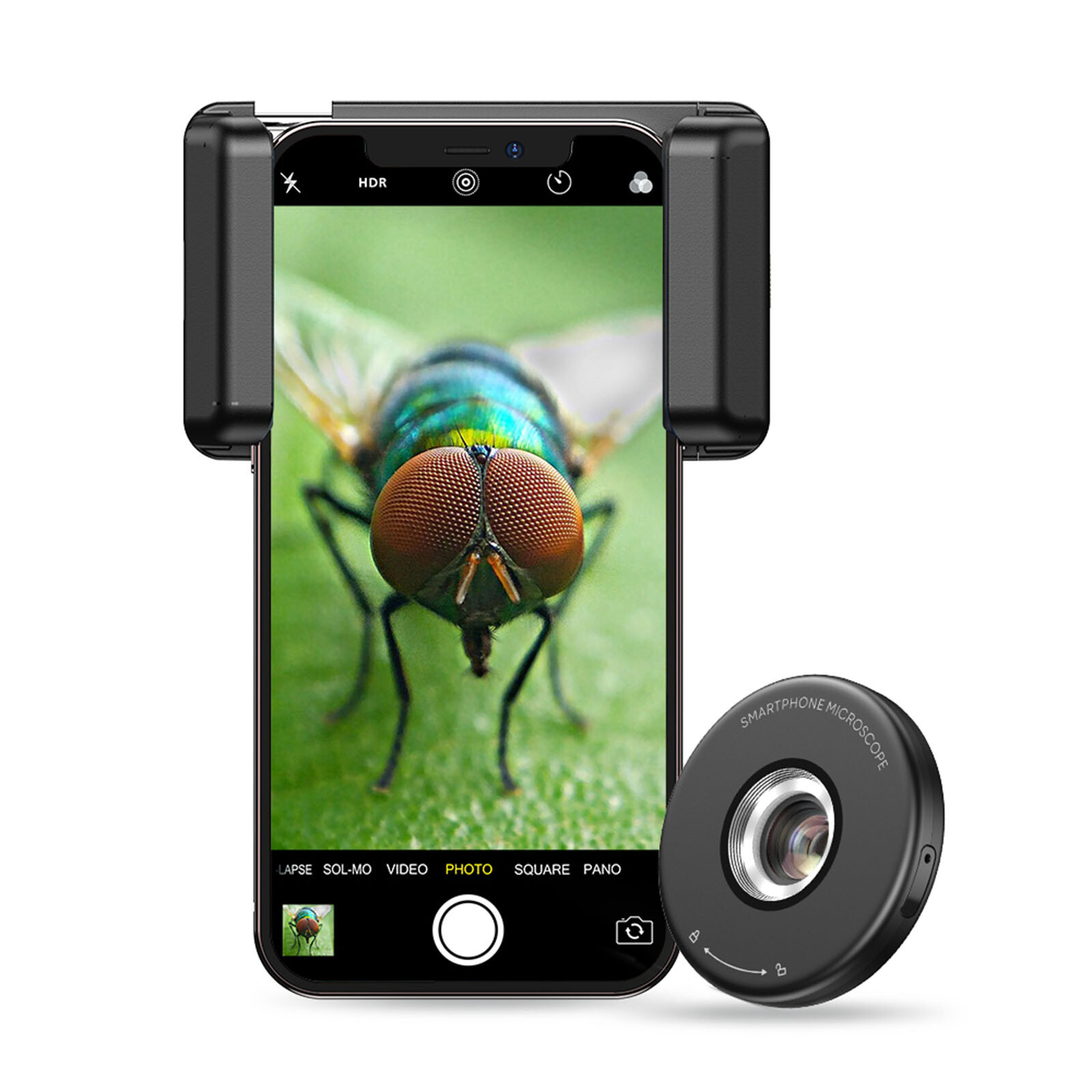 APEXEL Smartphone Microscope Portable Micro Exploration with LED Fill Light