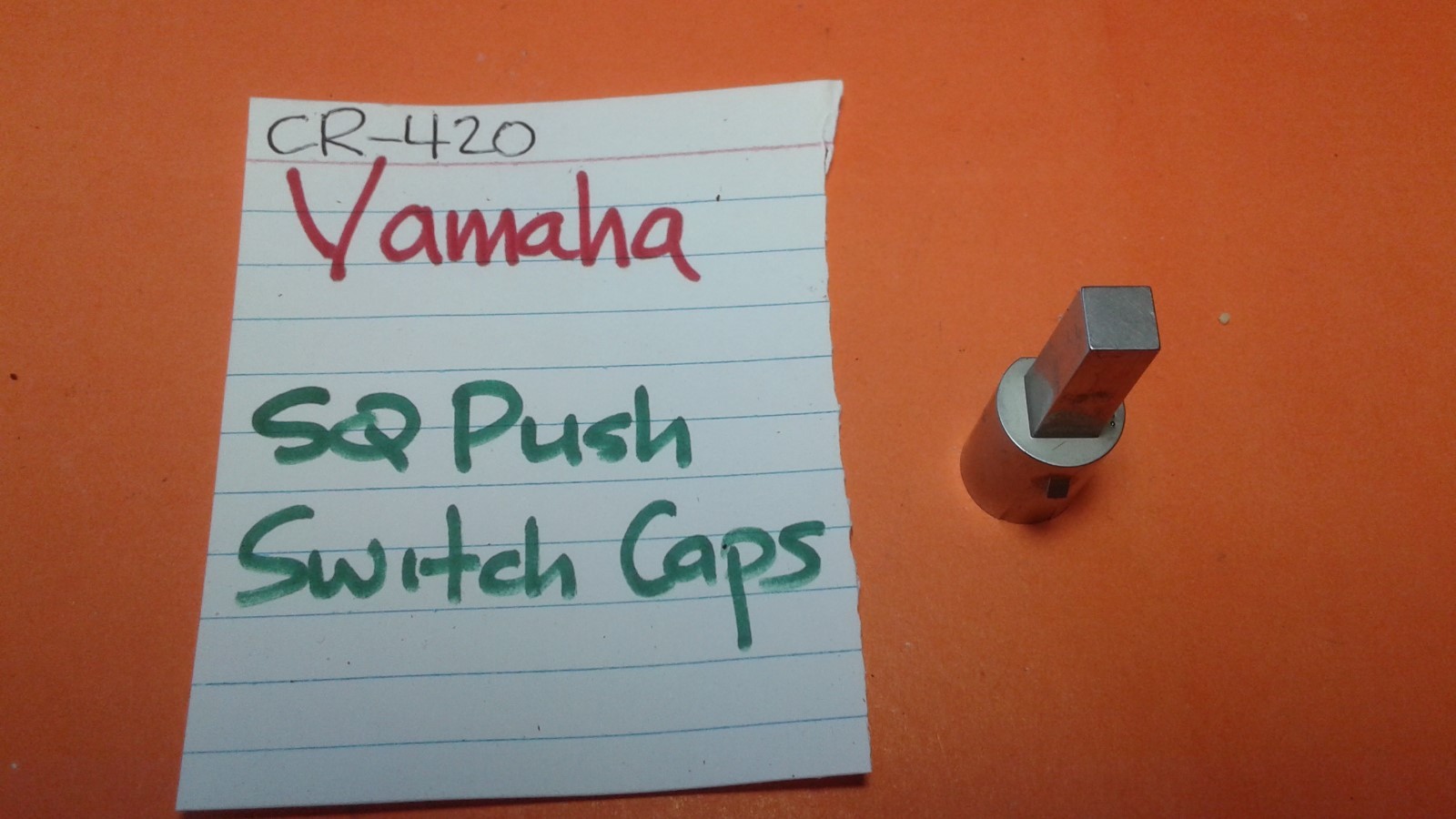 📈YAMAHA CB081690 PUSH SWITCH CAP SQ HEAD CR-420 STEREO RECEIVER