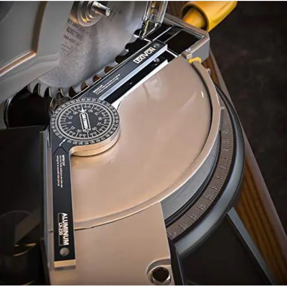 LEXIVON Aluminum Miter Saw Protractor | 7-Inch Rust
