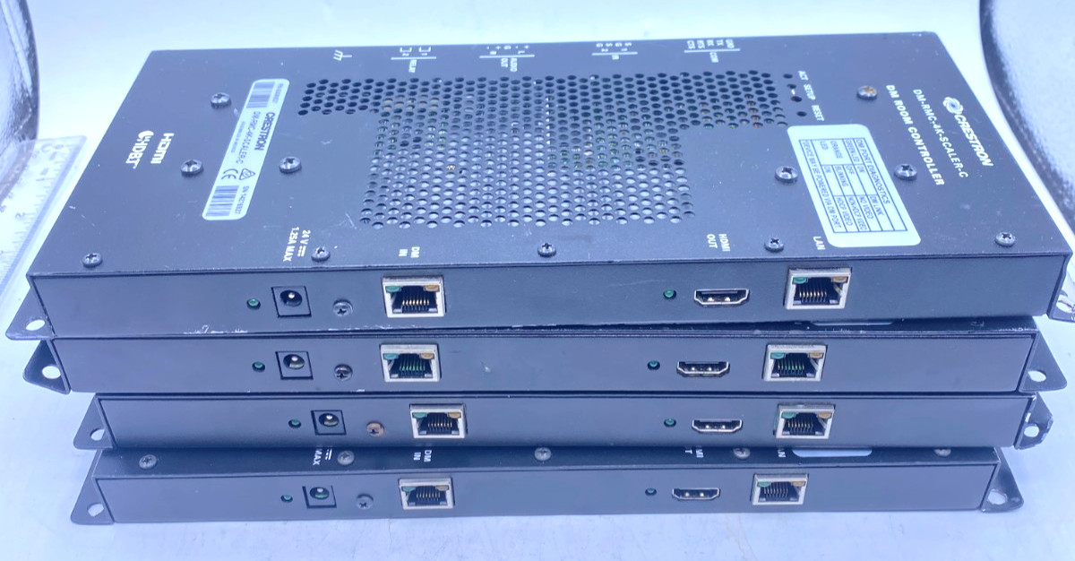 Crestron Lot of 4 Room Controller HDMI HDBT DM-RMC-4K-Scaler C 6506937 Working