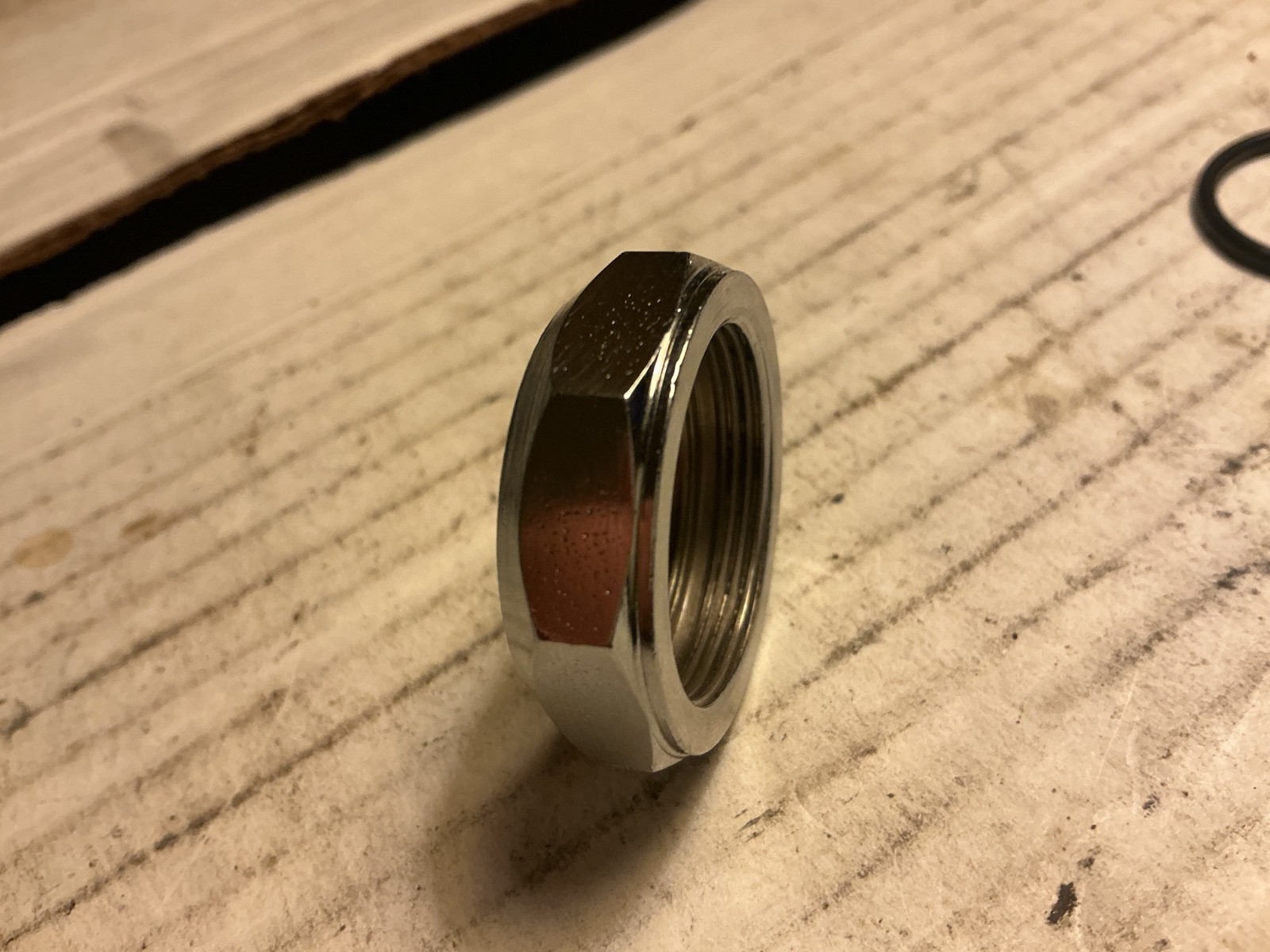 Specialized Bicycle 1" chrome headset locknut