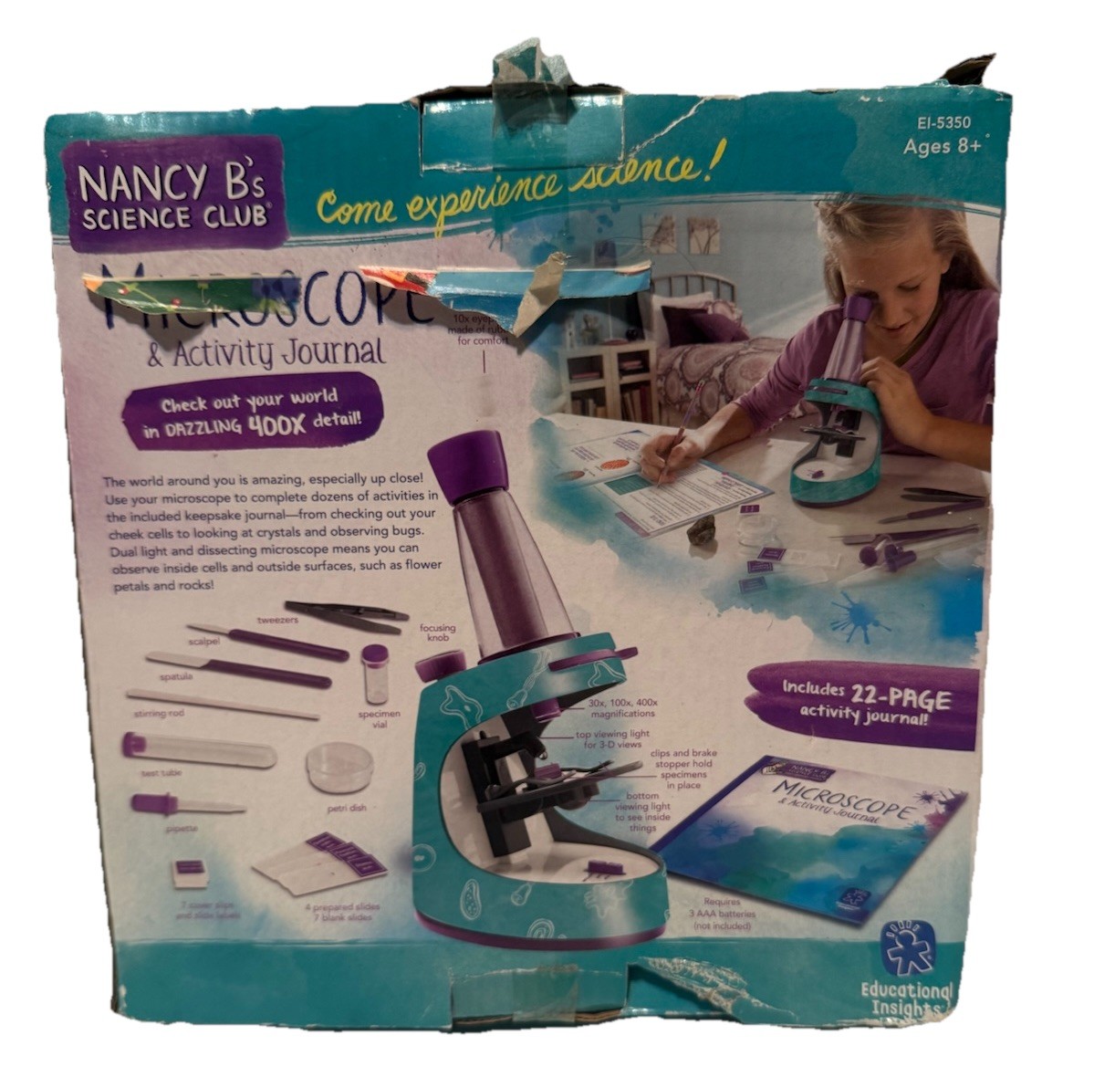 Nancy B's Science Club Microscope and Activity Journal New In Box