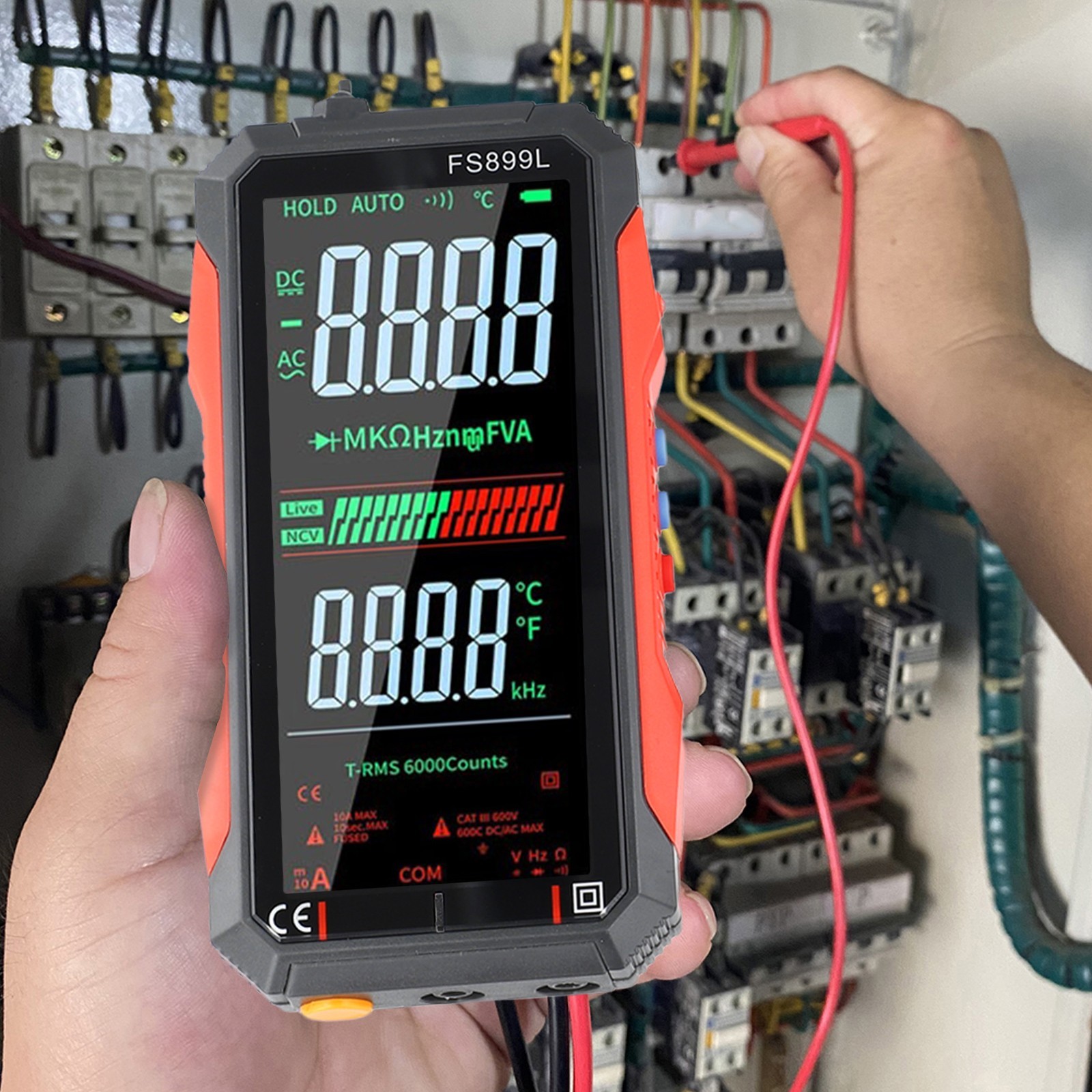 FS899L 6000 Counts Smart Multimeter Rechargeable Built in 200mAh