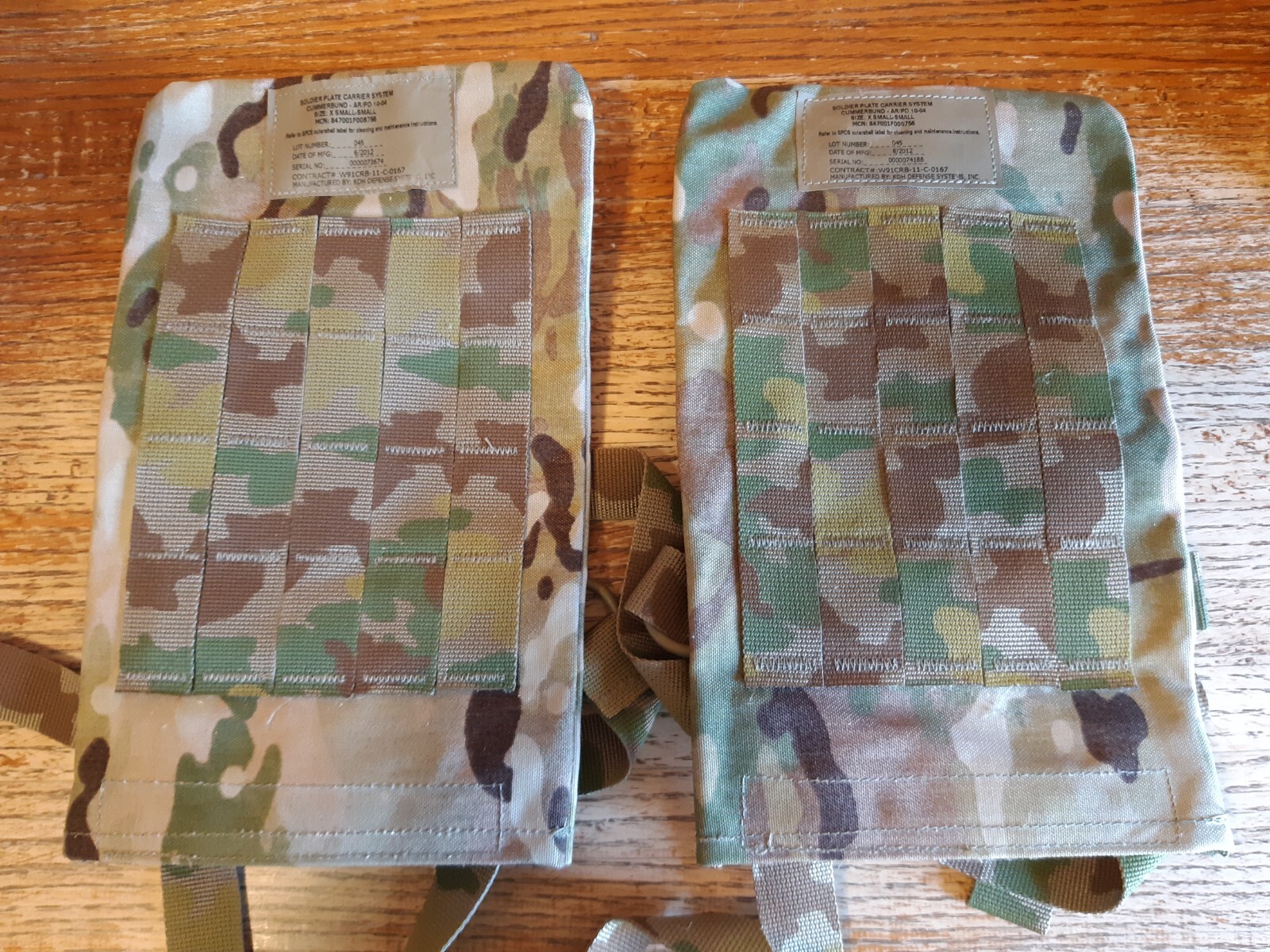 Soldier Plate Carrier System Cummerbund Pair -XSm-Sm - 1 pair   Priced to Sell!!